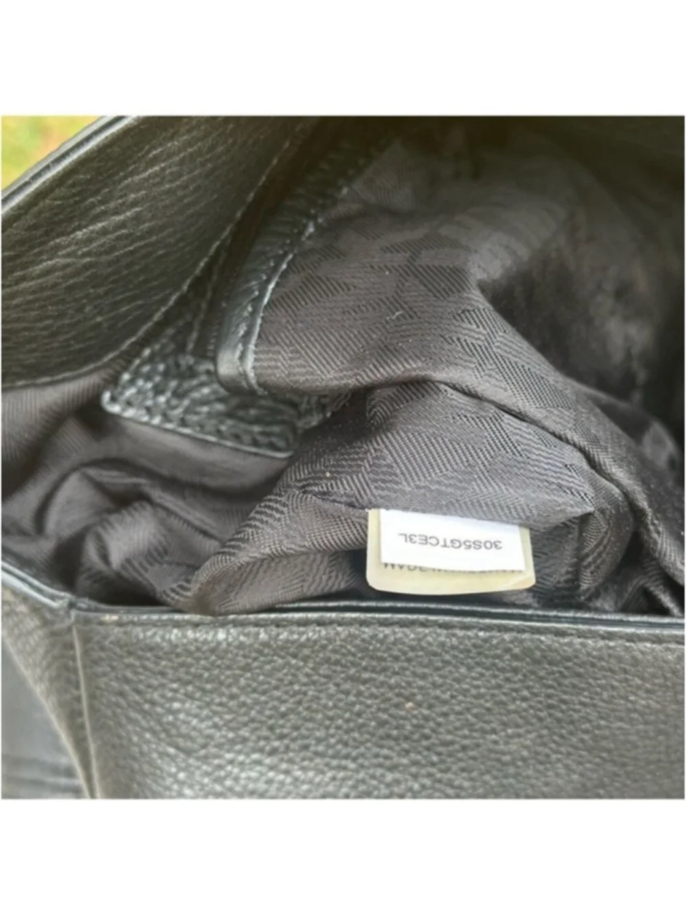 Michael Kors Large Black Pebbled Leather Shoulder Hobo Bag Gold Hardware EUC